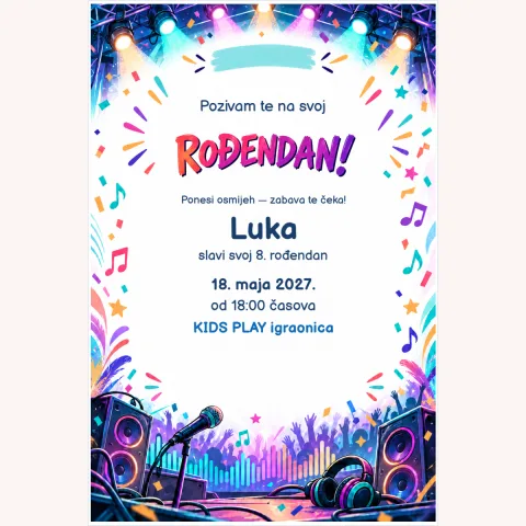 Pozivnica · Rođendanski festival