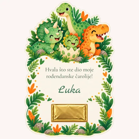 Zahvalnica · Dino zabava