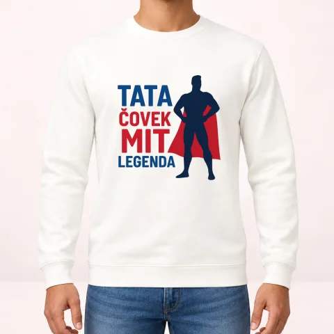 Tata covek mit legenda - Dukserica – proizvod sa printom