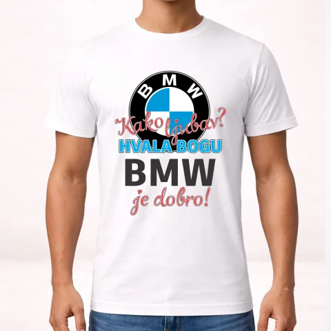 Kako ljubav Hvala bogu BMW je dobro - Majica – proizvod sa printom