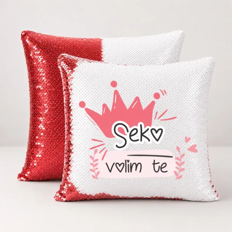 Seko volim te - Jastuk magični – proizvod sa printom
