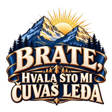 Brate, hvala što mi čuvaš leđa na proizvodu