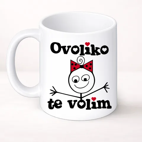 Ovoliko te volim - Ona - Šolja Classic – izdelek sa printom