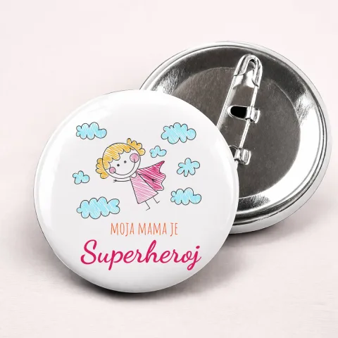 Moja mama je superheroj - Bedževi
