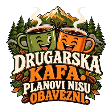 Drugarska kafa. Planovi nisu obavezni. na proizvodu