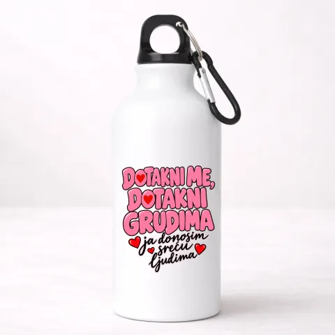 Dotakni me dotakni grudima 2 - Aluminijumska boca – proizvod sa printom