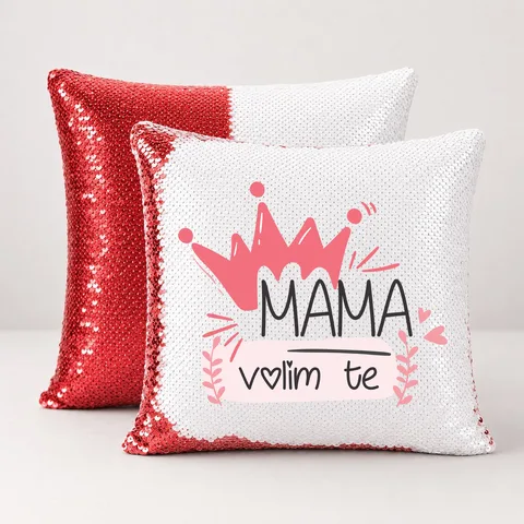 Mama volim te - Jastuk magični – izdelek sa printom