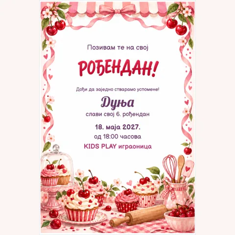 Pozivnica · Slatka poslastičarnica