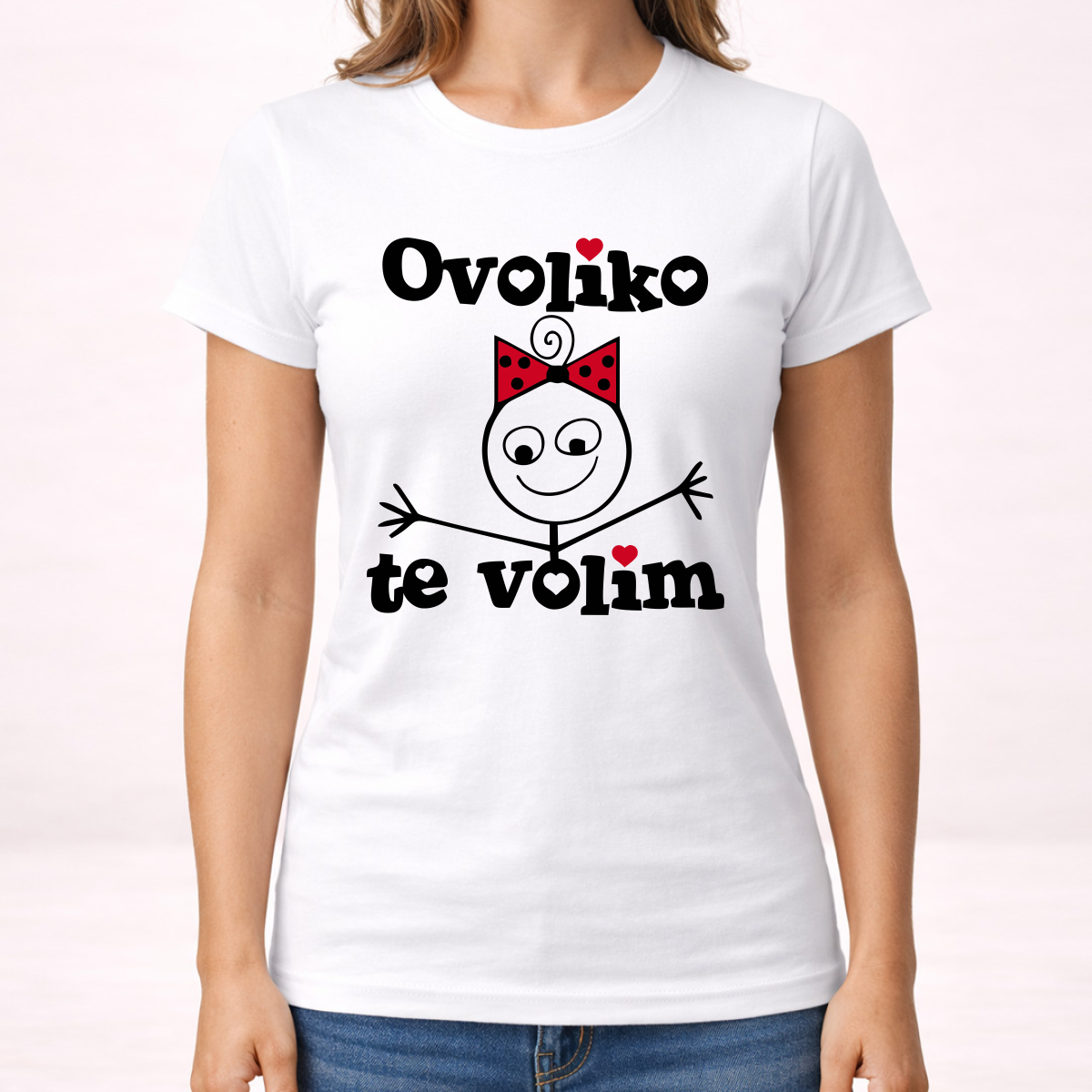 Ovoliko te volim - Ona - Majica - Ženska – prikaz proizvoda