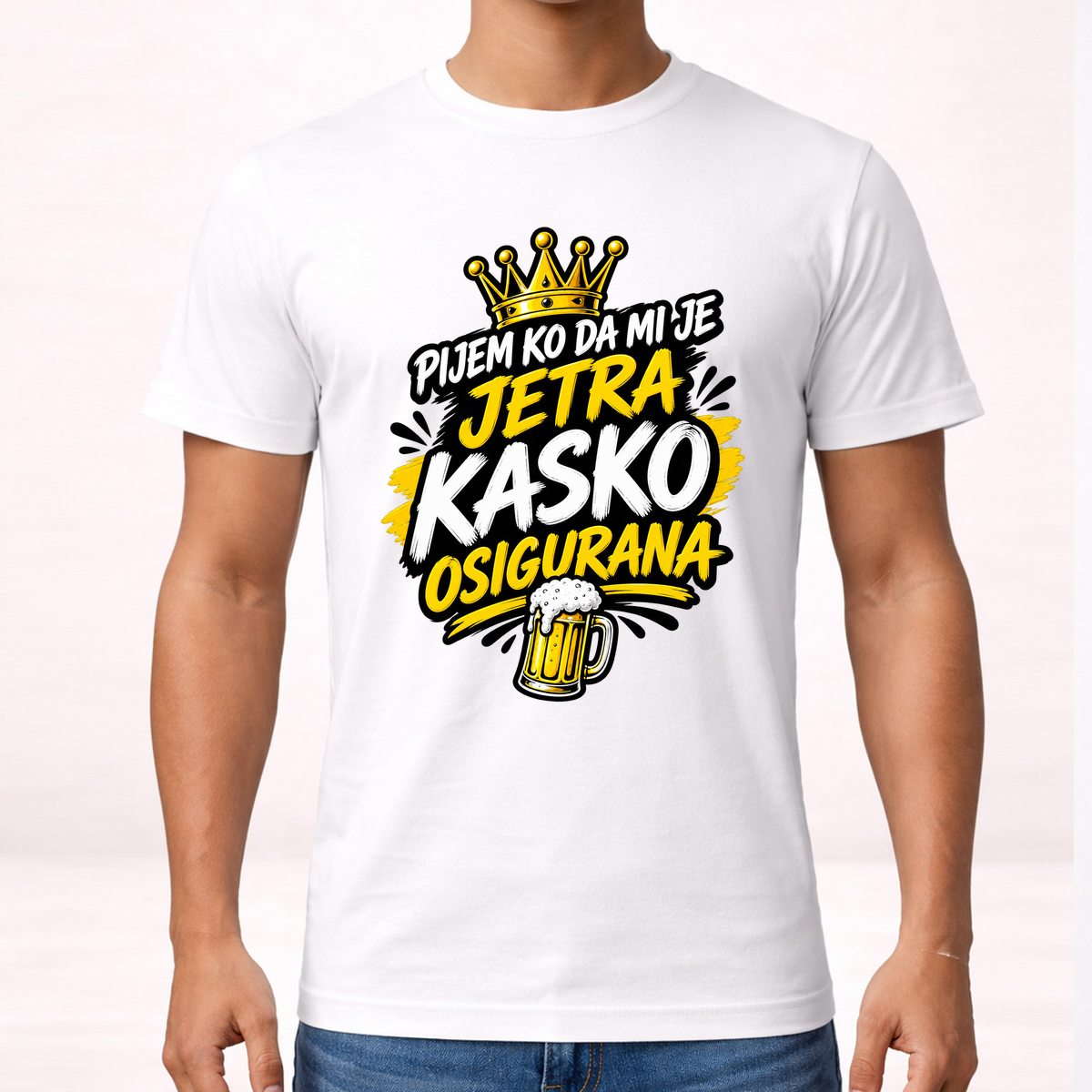 Pijem ko da mi je jetra kasko osigurana 2 - Majica – prikaz izdelka