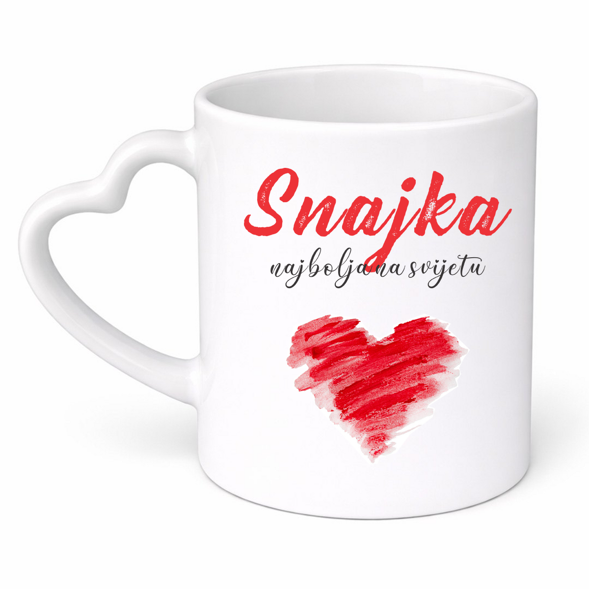 Snajka najbolja na svijetu - Šolja srce – prikaz izdelka