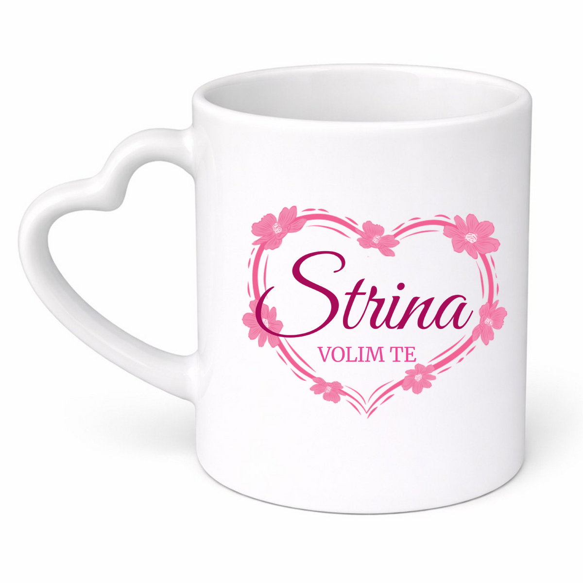 Strina volim te! - Šolja srce – prikaz izdelka