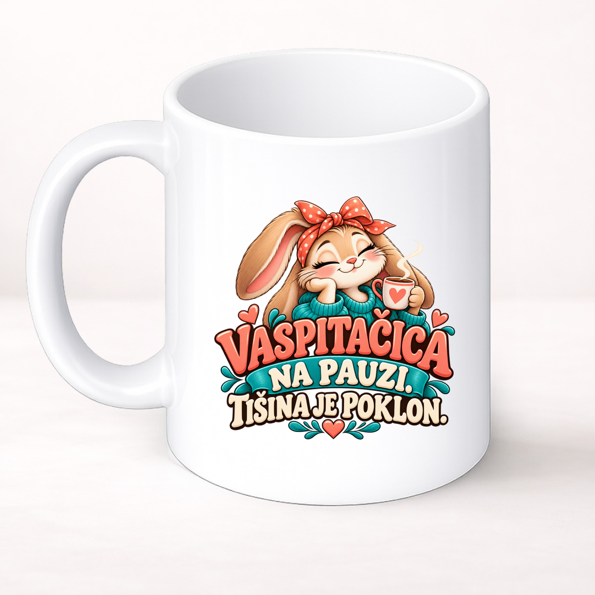 Vaspitačica na pauzi. Tišina je poklon - Šolja Classic – prikaz proizvoda